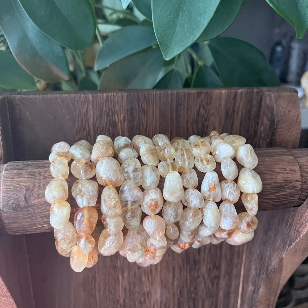 Citrine tumble bracelet (one)